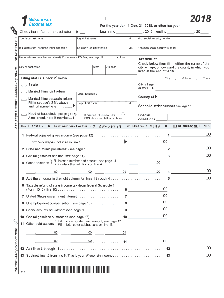 Wisconsin State Income Tax: Fill Out &amp;amp; Sign Online | Dochub inside Wisconsin W2 Form