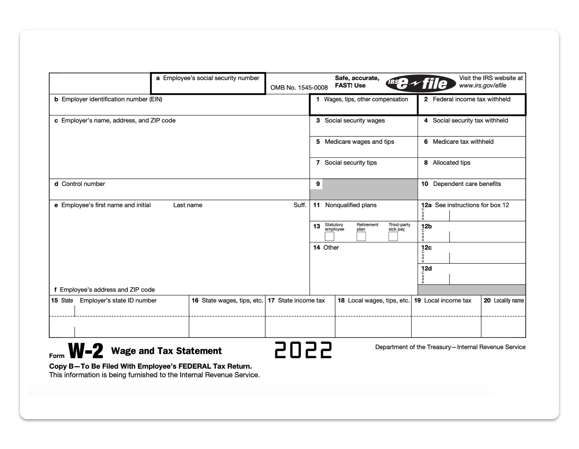 Your Guide To The W-2 Form: Wage And Tax Statement - Hourly, Inc. pertaining to Irs E File W2 Forms